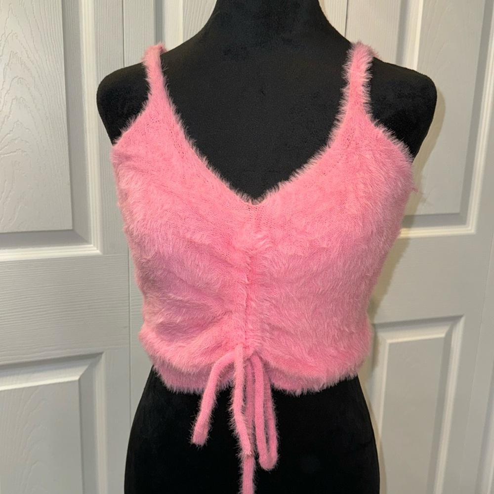 Furry crop top